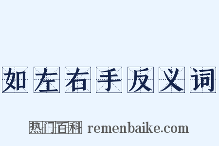 如左右手反义词是什么意思的图片